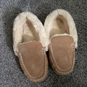 Lamb brand moccasins.